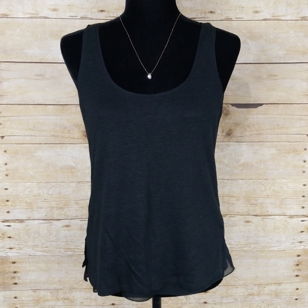 Vince Linen & Silk Layered Tank